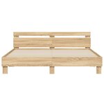 vidaXL Cadre de lit sans matelas chêne sonoma 180x200 cm