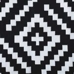 vidaXL Tapis d'extérieur ARAKIL Blanc et noir 160x230 cm PP