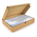 Boîte extra-plate d’expédition carton brune 32x32x5 cm (lot de 50)