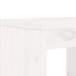 vidaXL Ensemble de bar de jardin 9 Pièces blanc bois de pin massif
