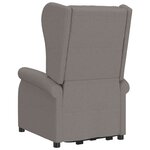 vidaXL Fauteuil Taupe Tissu