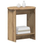 vidaXL Table d'appoint Chêne artisanal 50 x 39 5 x 55 cm