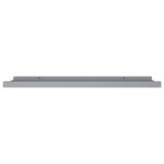 vidaXL Étagères à rebord pour cadre photo 2 Pièces Gris 80x9x3 cm MDF