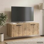 vidaXL Meuble TV mural 78 5 x 31 x 30 cm Chêne artisanal