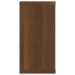 vidaXL Étagères murales cube 2 Pièces Chêne marron 100x15x30 cm Bois