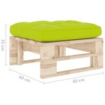 vidaXL Pouf palette de jardin bois de pin imprégné