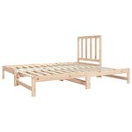 vidaXL Lit coulissant 2x(90x190) cm Bois de pin massif