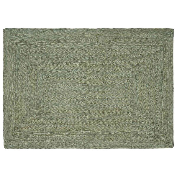 vidaXL Tapis de surface Rectangulaire Vert olive 120 x 170 cm Jute