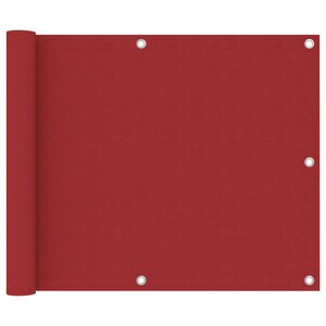 vidaXL Écran de balcon Rouge 75x600 cm Tissu Oxford