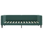 vidaXL Lit de jour avec matelas vert foncé 90x200 cm velours