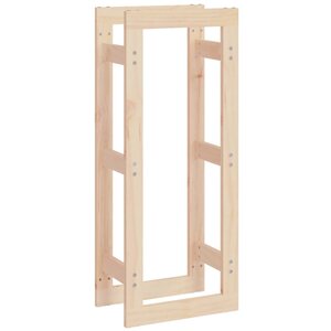 vidaXL Support pour bois de chauffage 41x25x100 cm Bois de pin massif