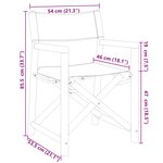 vidaXL Chaises de jardin pliables lot de 8 blanc crème tissu