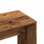 vidaXL Tabouret de toilette vieux bois 70x35x45 cm bois d'ingénierie