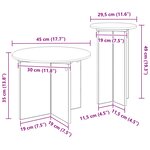 vidaXL Ensemble de tables d'appoint avec stockage 2 Pièces Sonoma gris