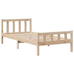 vidaXL Lit bibliothèque sans matelas 100x200 cm bois massif de pin