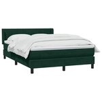 vidaXL Sommier à lattes de lit et matelas vert foncé 160x210cm velours