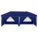 vidaXL Tente de fête pop-up 575 x 288 x 245 cm Bleu
