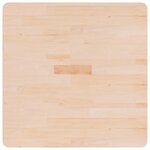 vidaXL Dessus de table carré 70x70x4 cm Bois chêne massif non traité
