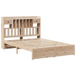 vidaXL Lit bibliothèque sans matelas 160x200 cm bois massif de pin