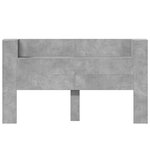 vidaXL Tête de lit Gris béton 180 x 16 5 x 103 5 cm Bois d'ingénierie
