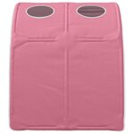 vidaXL Tunnel de lit 2 Pièces Rose 211 x 67 5 x 2 cm Polyester