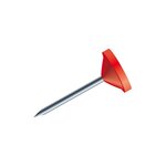 Boîte De 100 Épingles À Tête Plate Unie - Hauteur De Pointe 8mm - 5mm De Diamètre - Rouge - Exacompta