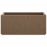 vidaXL Boîte de fleurs de jardin Marron 80 x 36 x 35 cm PP