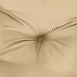 vidaXL Coussins de chaise à dossier haut lot de 6 beige mélangé tissu