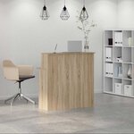 vidaXL Bureau de réception Chêne Sonoma 100x50x103 5 cm Bois d'ingénierie