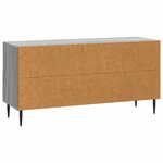 vidaXL Meuble TV Sonoma gris 102 x 34 5 x 50 cm Bois d'ingénierie