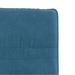 vidaXL Chaises à manger lot de 6 bleu velours