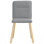 vidaXL Chaises à manger lot de 6 gris clair tissu
