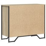 vidaXL Commode chêne sonoma 91x35 5x74 5 cm bois d'ingénierie