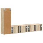 vidaXL Ensemble meuble TV 3 Pièces Chêne Sonoma Bois d'ingénierie