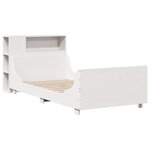 vidaXL Cadre de lit sans matelas blanc 90x200 cm bois de pin massif
