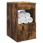 vidaXL Armoire de salle de bain Chêne fumé 30 x 41 x 50 cm