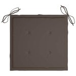 vidaXL Chaises de jardin avec coussins lot de 4 Bois d'acacia massif
