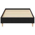 Cadre de lit vidaXL 120x200 cm Chêne noir en bois reconstitué