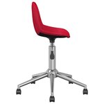 vidaXL Chaises pivotantes à manger lot de 2 rouge bordeaux tissu
