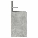 vidaXL Table de chevet avec 2 tiroirs gris béton 38x34x80 cm