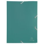 Chemise à élastique 3 rabats Polypropylène 4/10e Opaque Eco Vert x 30 EXACOMPTA