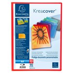 Protège-documents En Polypropylène Semi Rigide Kreacover® - A4 - Couleurs Assorties - X 8 - Exacompta
