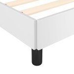 vidaXL Cadre de lit avec tête de lit sans matelas blanc 180x200 cm