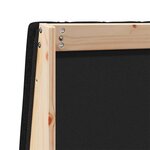 vidaXL Tête de lit capitonnée Noir 180 cm Pin massif