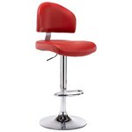 vidaXL Tabouret de bar Rouge bordeaux Similicuir