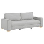 vidaXL Canapé 3 places Gris nuage 220x78x84 cm Tissu