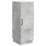 vidaXL Buffet Gris béton 33 x 34 5 x 87 cm Bois d'ingénierie