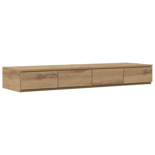 Tiroirs de lit vidaXL Chêne artisan 120x36 5x16 5 cm En bois d'ingénierie