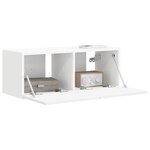 vidaXL Meuble TV mural Blanc 60 x 31 x 29.5 cm Bois d'ingénierie