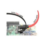 Câble FLEXI SATA III -> SATA M - M 10 cm Noir DELOCK